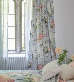 Peony Blossom Fabric by Designers Guild Platinum