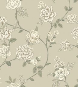 Peony Garden Wallpaper by Borastapeter Sage Stone