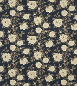 Peony Tree Fabric by Sanderson Blue/Primrose