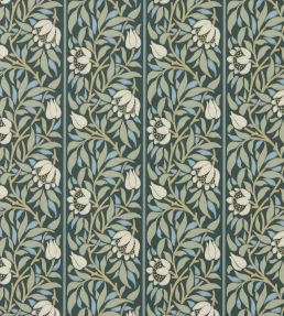 Peony Trellis Wallpaper by Morris & Co Bayleaf/Slate