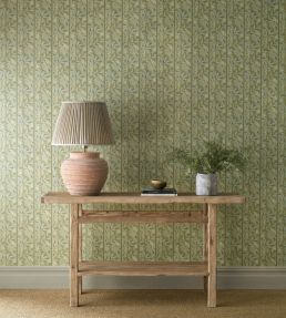 Peony Trellis Wallpaper by Morris & Co Sage