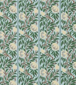 Peony Trellis Wallpaper by Morris & Co Soft Blue/Nettle