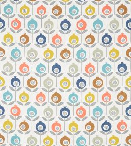 Pepino Fabric by Scion Pink Grapefruit / Sunshine