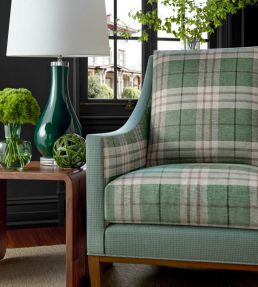 Percival Plaid Fabric by Thibaut Pine