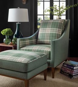 Percival Plaid Fabric by Thibaut Pine