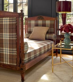 Percival Plaid Fabric by Thibaut Sienna