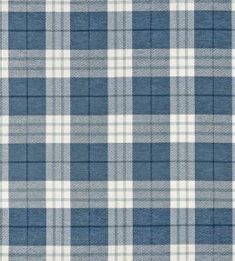 Percival Plaid Fabric by Thibaut True Blue