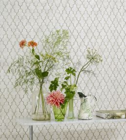 Pergola Trellis Wallpaper by Designers Guild Graphite