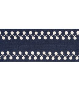 Perla Tape Trimming by Thibaut Navy