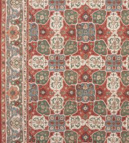 Perseus Fabric by Colefax and Fowler Red/Green
