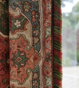 Perseus Fabric by Colefax and Fowler Red/Green