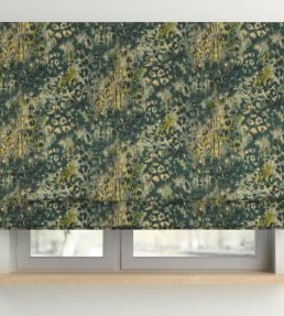 Persian Leopard Fabric by Arley House Emerald