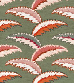 Persian Palm Fabric by Ottoline Sage Green