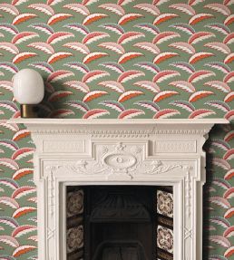 Persian Palm Wallpaper by Ottoline Sage Green