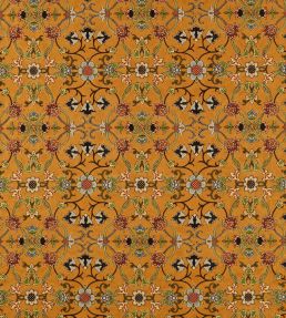 Persian Scroll Embroidery Fabric by Morris & Co Ochre