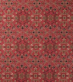 Persian Scroll Embroidery Fabric by Morris & Co Plum