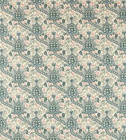 Persian Tulip Fabric by Morris & Co Teal