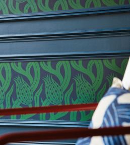 Persian Tulip Wallpaper by Zoffany Silver