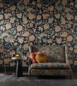 Persian Voyage in Amersham Linen Fabric by Liberty Lichen