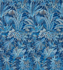 Persian Voyage in Majorelle Fabric by Liberty Lapis Stone
