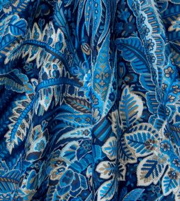 Persian Voyage in Majorelle Fabric by Liberty Lapis Stone