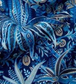 Persian Voyage in Majorelle Fabric by Liberty Lapis Stone