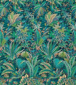 Persian Voyage in Majorelle Fabric by Liberty Palm Green