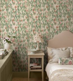 Persikotrad Wallpaper by Borastapeter Peach