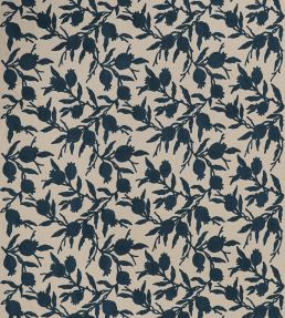 Persimmon Fabric by Jim Thompson No.9 Deep Ocean