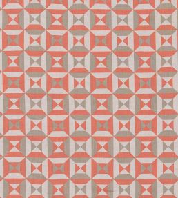 Perspectivo Fabric by Vanderhurd Terracotta/Champignon