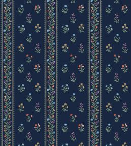Petit Dapuri Fabric by Nina Campbell Navy
