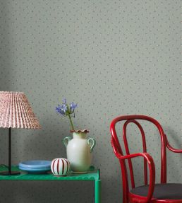 Petite Cherie Wallpaper by Borastapeter Green
