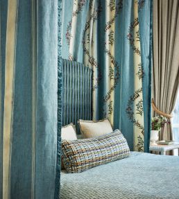 Ella Stripe Fabric by Madeaux 01 Sky