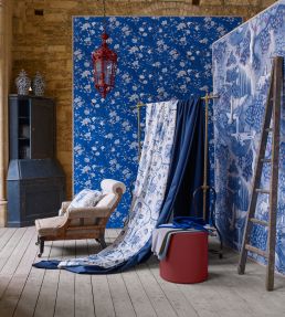 Phaedra Toile Fabric by Zoffany Huntsmans Green