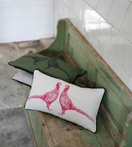 Pheasant Cushion 26 x 46cm by Barneby Gates Camo Green