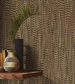 Pheasant Wallpaper by Woodchip & Magnolia Brown