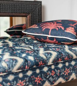 Phoenicia Batik Fabric by MINDTHEGAP Indigo Taupe