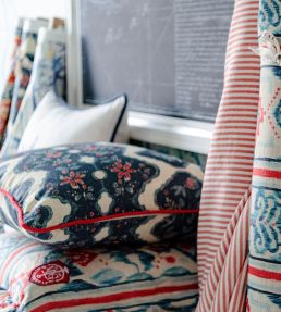Phoenicia Batik Fabric by MINDTHEGAP Indigo Taupe