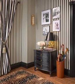 Piano Stripe Wallpaper by Scalamandre Endive