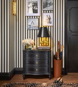 Piano Stripe Wallpaper by Scalamandre Endive