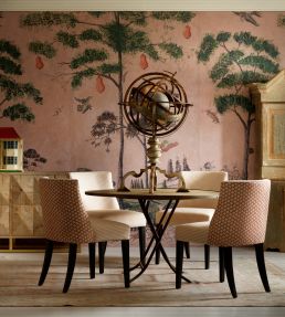 Picket Fabric by Andrew Martin Pink
