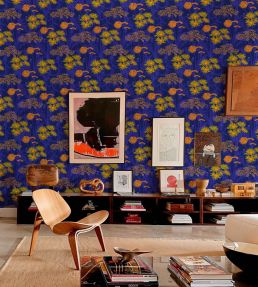 Picnic Wallpaper by Coordonne Cobalt