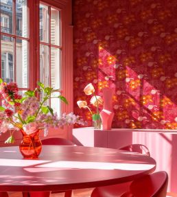Picnic Wallpaper by Coordonne Pink