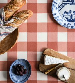 Picnic Wallpaper by Langelid Von Bromssen Brick Red