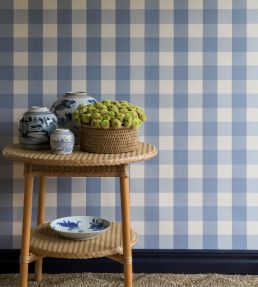 Picnic Wallpaper by Langelid Von Bromssen Faded Denim