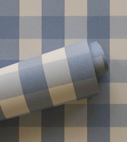 Picnic Wallpaper by Langelid Von Bromssen Faded Denim