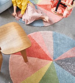 Lorena Canals Woolable Pie Chart rug Multicoloured WO-PIE-RS Multicoloured