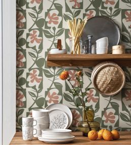 Pienet Naatit Wallpaper by Marimekko Black