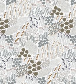 Pieni Letto Wallpaper by Marimekko Grey