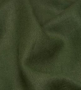 Piet Performance Linen Fabric by Schumacher Hunter Green